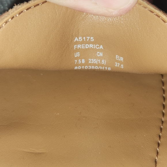 COACH FREDERICA PEBBLE GRAIN LEATHER SIZE 7.5 WORN A HANDFUL OF TIMES. - Picture 5 of 10